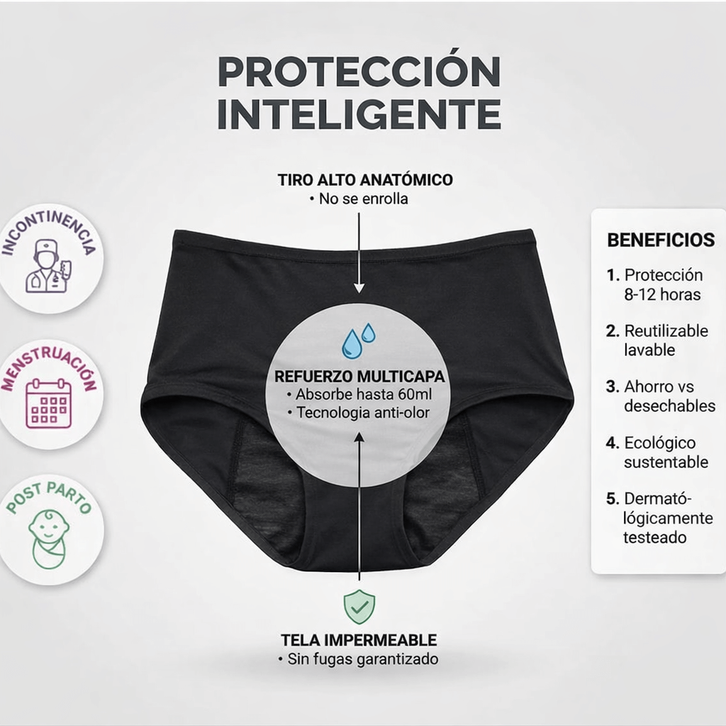 Olvidate de las filtraciones, incluso en tus días más difíciles - Absorbella Ropa Interior