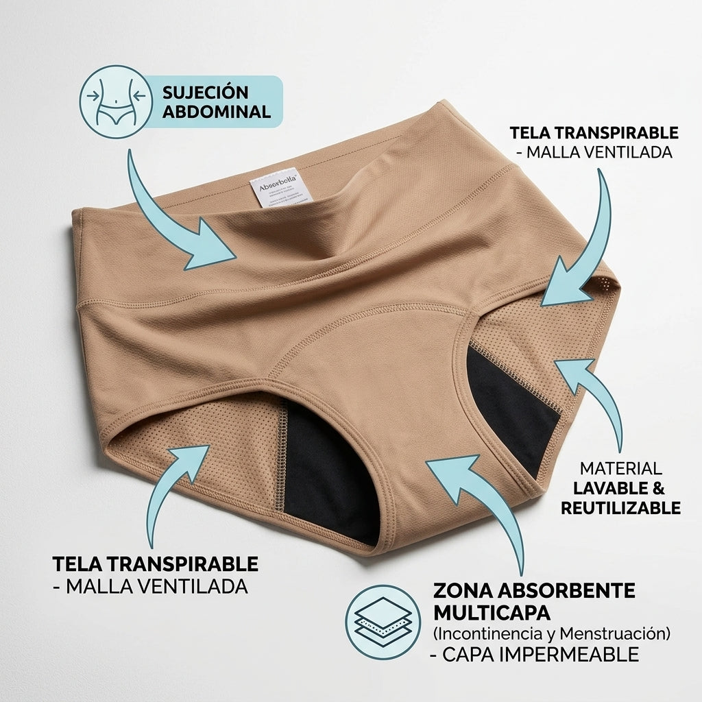 Olvidate de las filtraciones, incluso en tus días más difíciles - Absorbella Ropa Interior